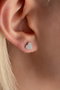 Heliophilia Silver Pendientes de Plata de Ley 925 Stud